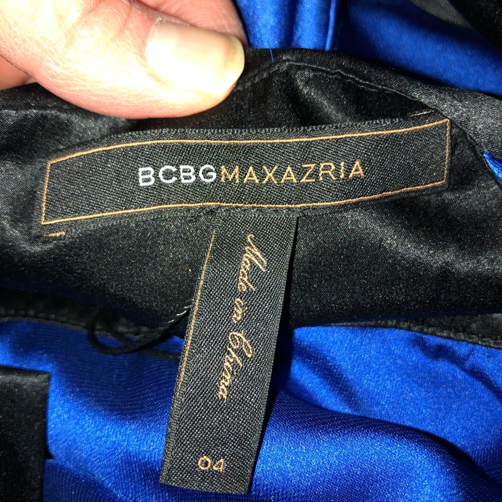 BCBG Blue Halter Dress - Picture 6 of 7
